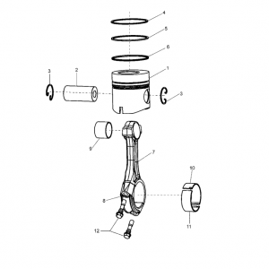 Piston and connecting Rod