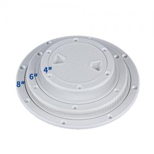 White Non-Slip Round Deck Hatch Cover for Marine Yacht Inspection Work Hand Hole Cover for Boat Covers